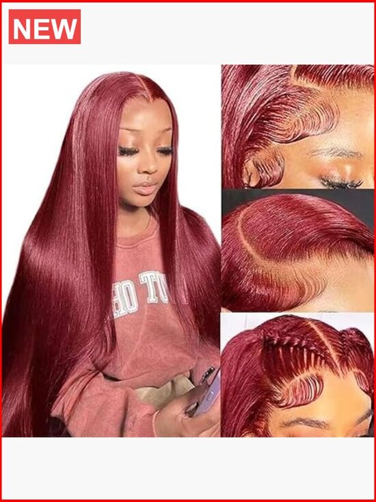 13x6 HD Lace Front Wig Human Hair Straight 30inch 180% Density Pre Plucked
